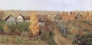 Isaac Levitan Golden Autumn,in the Village oil on canvas